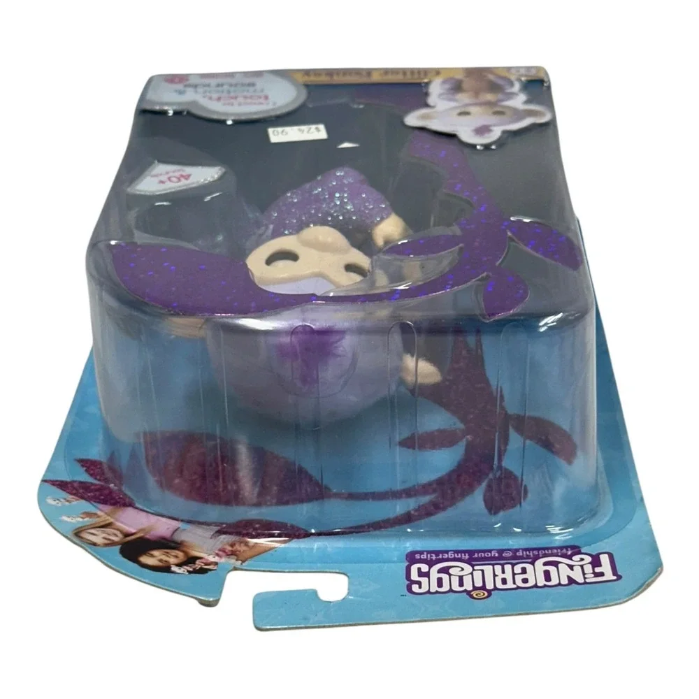 WowWee Fingerlings Glitter Monkey Kiki Purple Interactive Toy 3762 New